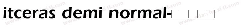itceras demi normal字体转换